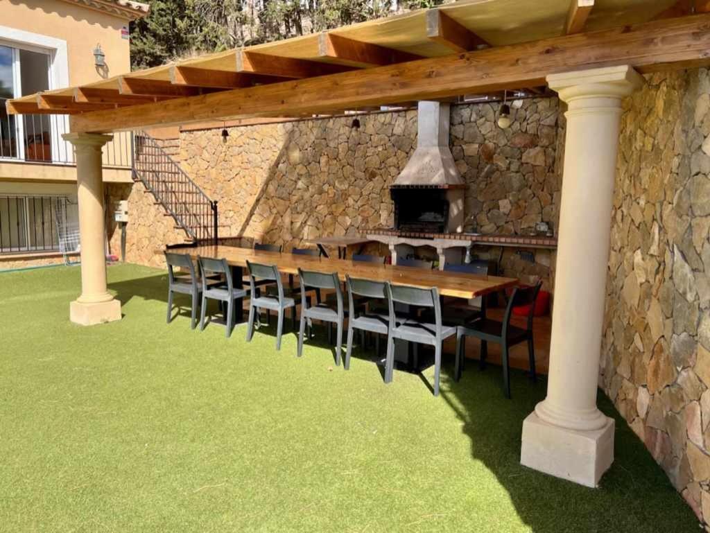 Casa Mas Ambros Con Piscina Desbordante Villa Calonge  Bagian luar foto