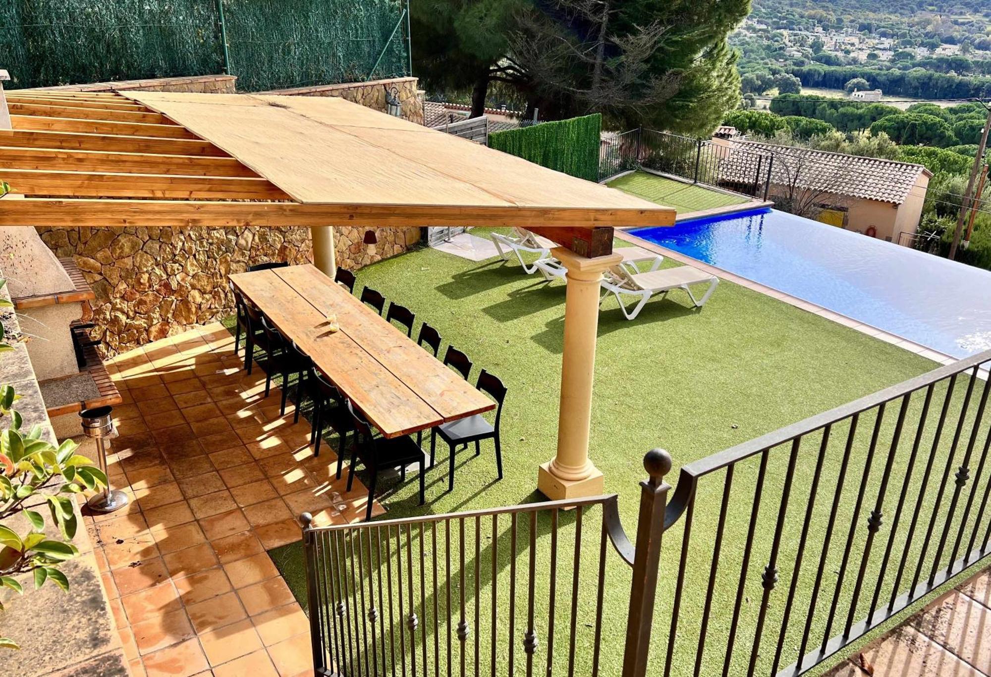 Casa Mas Ambros Con Piscina Desbordante Villa Calonge  Bagian luar foto